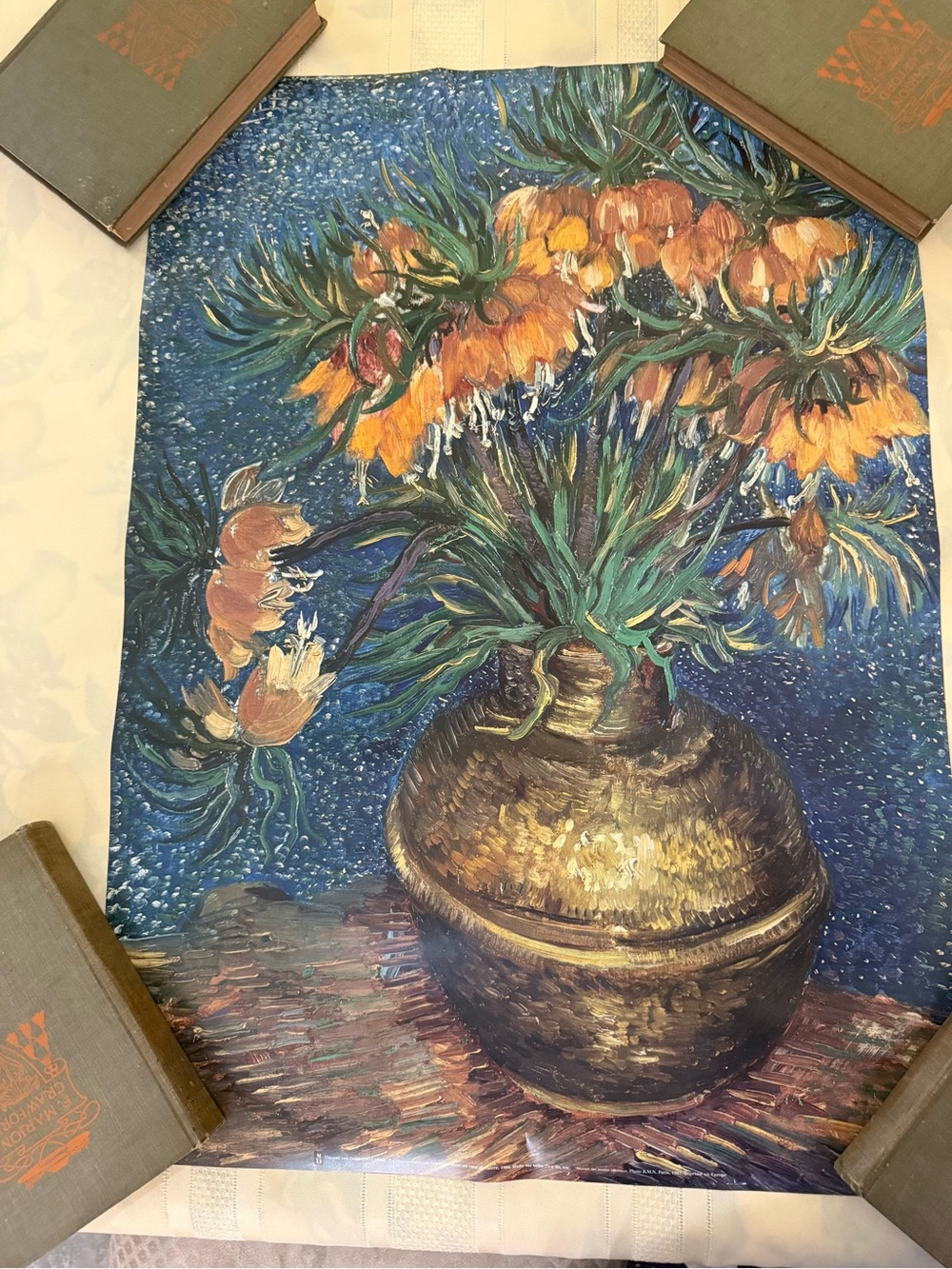 1997 Van Gogh Poster from the Musee d’Orsay Paris of Fritillaries Frameworthy